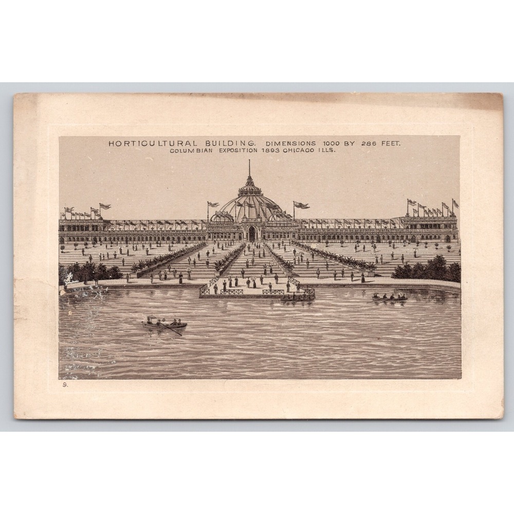 VTG Jersey‎ Coffee Victorian Trade Card Horticultural Building See Description